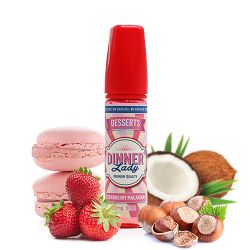E-liquide Strawberry Macaroon 50 mL - Dinner Lady Special Edition
