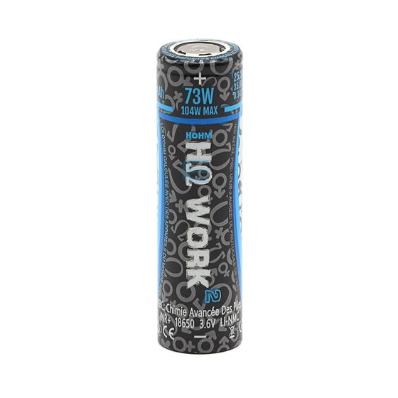 Accu Hohm Work² 18650 - 2547 mAh - 25,3A Accu Hohm Work² 18650 - 2547 mAh - 25,3A