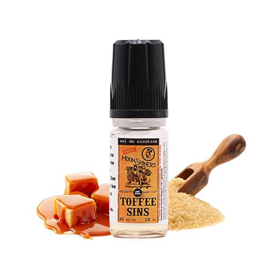 Toffee Sins Sels de nicotine 10 mL - Moonshiners (Le French Liquide)