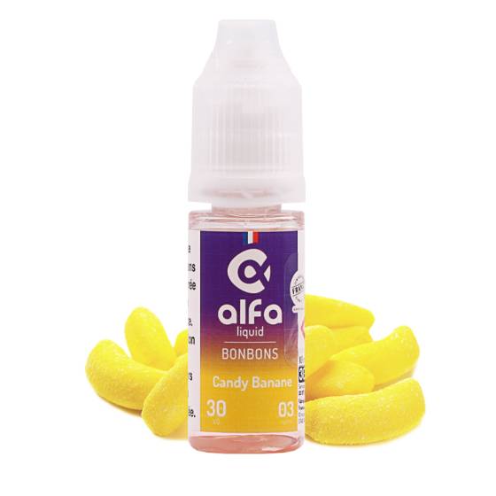 E-liquide Candy Banane (30 VG) 10 mL - Alfaliquid