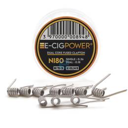 Coil Ni80 Dual Core Fused Clapton (x10) - E-Cig Power