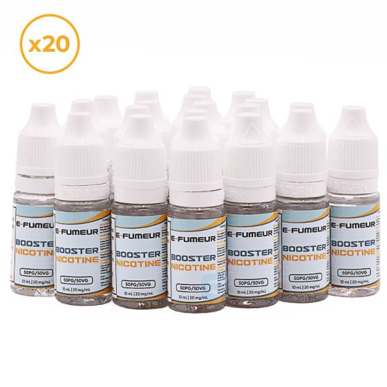 Pack 20 boosters nicotine - E-Fumeur Pack 20 boosters nicotine - E-Fumeur