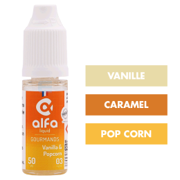 E-liquide Vanilla & Popcorn (50 VG) 10 mL - Alfaliquid