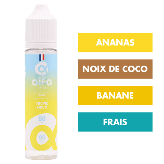 E-liquide Tropic Moon (50 VG) 50 mL - Alfaliquid E-liquide Tropic Moon (50 VG) 50 mL - Alfaliquid