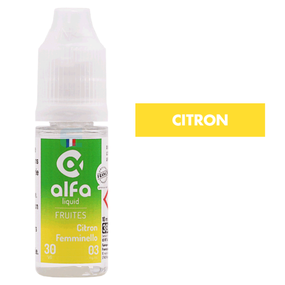 E-liquide Citron Femminello (30 VG) 10 mL - Alfaliquid E-liquide Citron Femminello (30 VG) 10 mL - Alfaliquid
