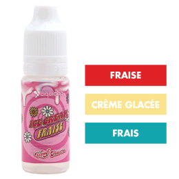 E-liquide Ice Cream Fraise 10 mL - Wpuff (Liquideo)