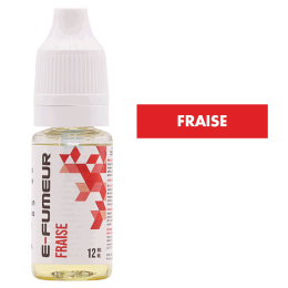 E-liquide Fraise 10 mL - E-FUMEUR