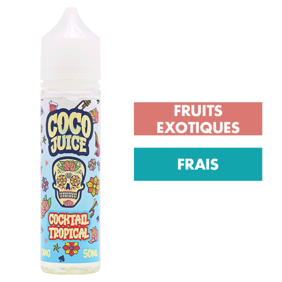 E-liquide Cocktail Tropical 50 mL - Coco Juice E-liquide Cocktail Tropical 50 mL - Coco Juice