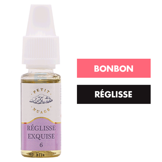 E-liquide Réglisse Exquise 10 mL - Petit Nuage E-liquide Réglisse Exquise 10 mL - Petit Nuage