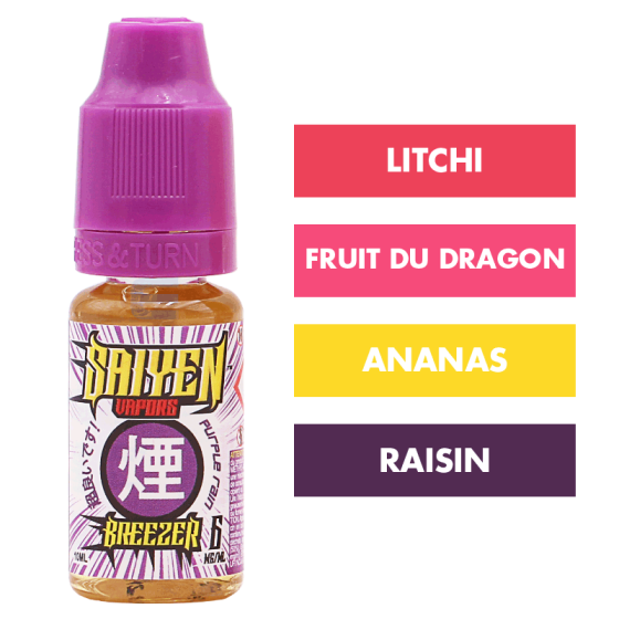 E-liquide Breezer 10 mL - Saiyen Vapors E-liquide Breezer 10 mL - Saiyen Vapors
