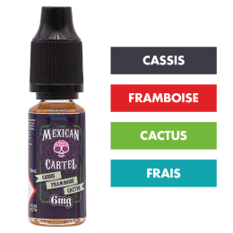 E-liquide Cassis Framboise Cactus 10 mL - Mexican Cartel