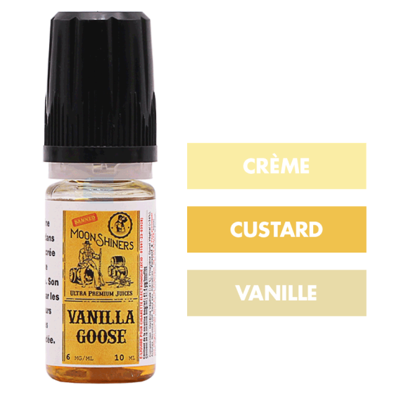 E-liquide Vanilla Goose 10 mL - Moonshiners (Le French Liquide) E-liquide Vanilla Goose 10 mL - Moonshiners (Le French Liquide)