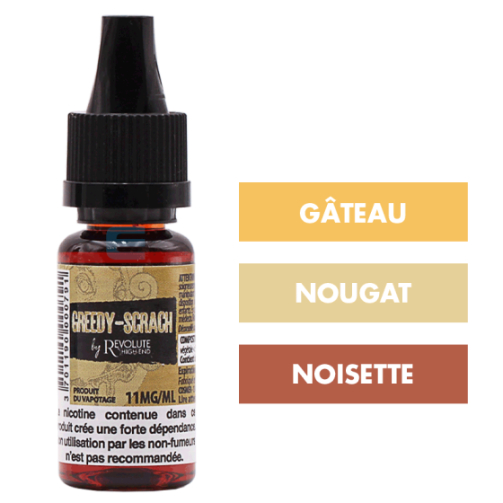 E-liquide Greedy-Scrach 10 mL - Revolute High End E-liquide Greedy-Scrach 10 mL - Revolute High End
