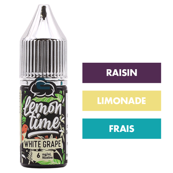 E-liquide White Grape 10 mL - Lemon'Time E-liquide White Grape 10 mL - Lemon'Time