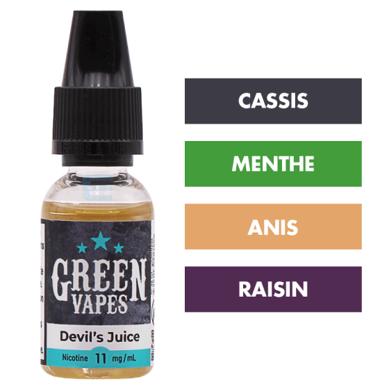 E-liquide Devil's Juice 10 mL - Green Vapes E-liquide Devil's Juice 10 mL - Green Vapes