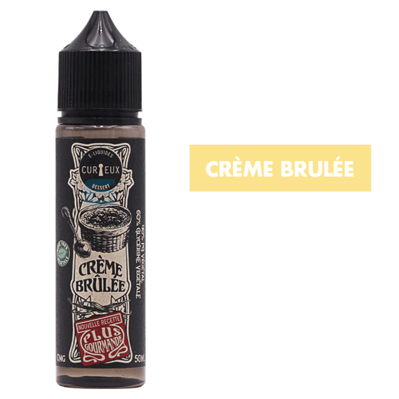 E-liquide Crème Brûlée 50 mL - Dessert (Curieux) E-liquide Crème Brûlée 50 mL - Dessert (Curieux)