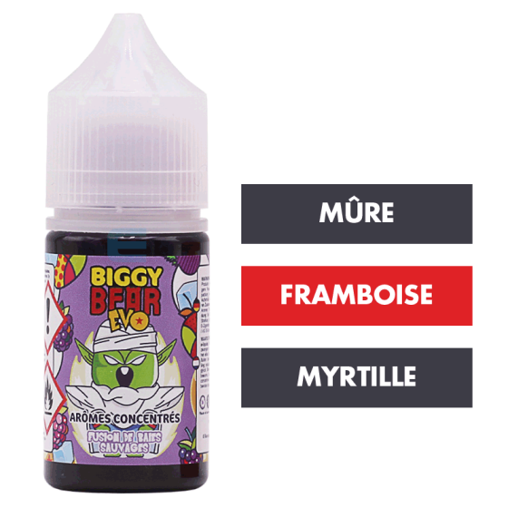 Concentré Fusion de Baies Sauvages 30 mL - Biggy Bear Evo Concentré Fusion de Baies Sauvages 30 mL - Biggy Bear Evo
