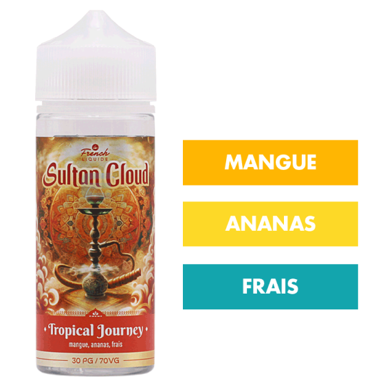 E-liquide Tropical Journey 100 mL - Sultan Cloud (Le French Liquide) E-liquide Tropical Journey 100 mL - Sultan Cloud (Le French Liquide)