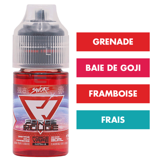 Concentré Force Rouge 30 mL - Force Vape (Swoke) Concentré Force Rouge 30 mL - Force Vape (Swoke)