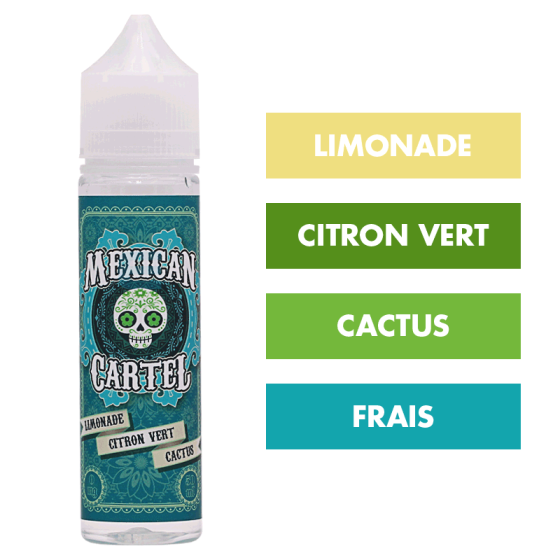 E-liquide Limonade Citron Vert Cactus 50 mL - Mexican Cartel E-liquide Limonade Citron Vert Cactus 50 mL - Mexican Cartel