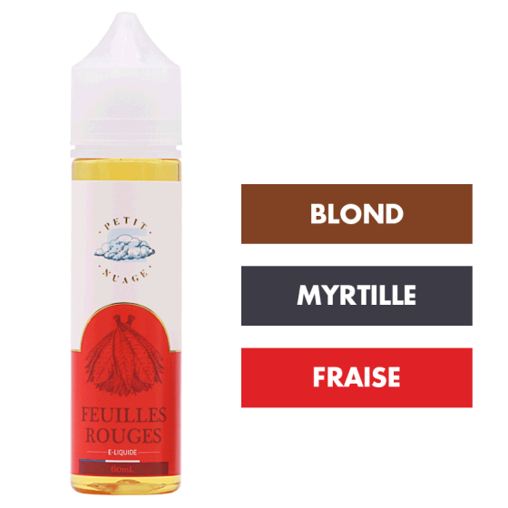 E-liquide Feuilles Rouges 60 mL - Petit Nuage E-liquide Feuilles Rouges 60 mL - Petit Nuage