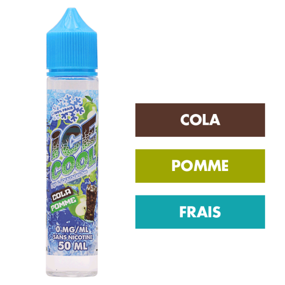 E-liquide Cola Pomme 50 mL - Ice Cool (Liquidarom) E-liquide Cola Pomme 50 mL - Ice Cool (Liquidarom)