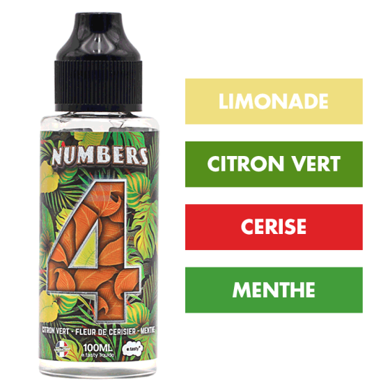 E-liquide Numbers 4 100 mL - Numbers (E.Tasty) E-liquide Numbers 4 100 mL - Numbers (E.Tasty)