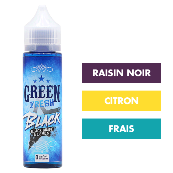 E-liquide Black 50 mL - Green Fresh E-liquide Black 50 mL - Green Fresh
