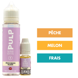E-liquide Pêche Melon Glacés 60 mL - Pulp Le Pod