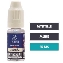 E-liquide Granité Fruits Bleus 10 mL - Pulp Le Pod