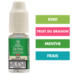 E-liquide Kiwi Dragon Glacé 10 mL - Pulp Le Pod