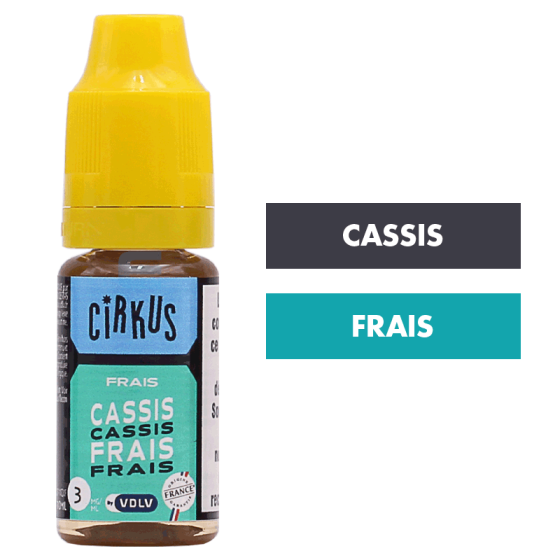 E-liquide Cassis Frais 10 mL - Cirkus E-liquide Cassis Frais 10 mL - Cirkus