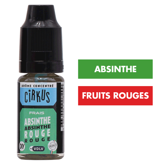 Arôme Absinthe Rouge 10 mL - Cirkus (VDLV) Arôme Absinthe Rouge 10 mL - Cirkus (VDLV)