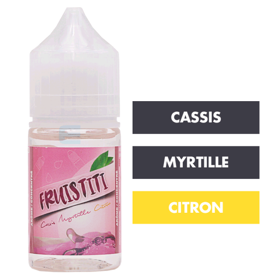 Arôme Cassis Myrtille Citron 30 mL - Fruistiti Arôme Cassis Myrtille Citron 30 mL - Fruistiti