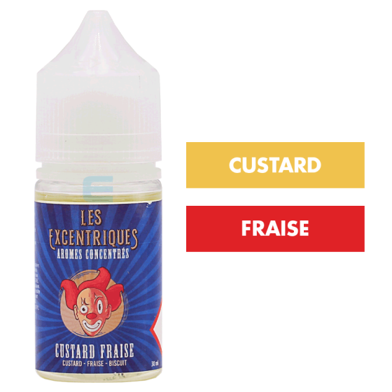 Arôme Custard Fraise 30 mL - Les Excentriques (VDLV) Arôme Custard Fraise 30 mL - Les Excentriques (VDLV)