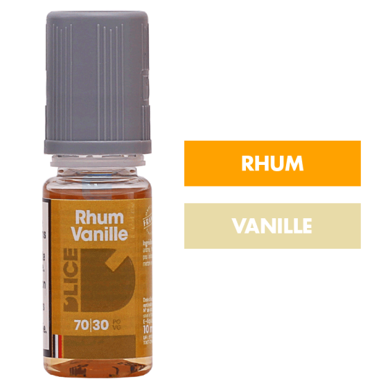 E-liquide Rhum Vanille 10 mL - Dlice E-liquide Rhum Vanille 10 mL - Dlice