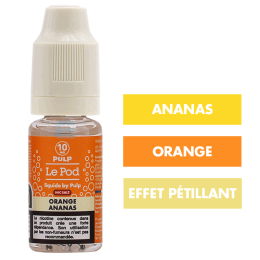 E-liquide Orange Ananas Fizz 10 mL - Pulp Le Pod