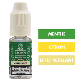 E-liquide Menthe Verte Fizz 10 mL - Pulp Le Pod