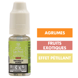 E-liquide Groseille Dorée Fizz 10 mL - Pulp Le Pod