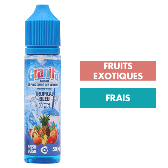 DDM Dépassée - E-liquide Tropical Bleu 50 mL - Granita DDM Dépassée - E-liquide Tropical Bleu 50 mL - Granita