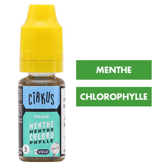 E-liquide Menthe Chlorophylle 10 mL - CirKus (VDLV) E-liquide Menthe Chlorophylle 10 mL - CirKus (VDLV)