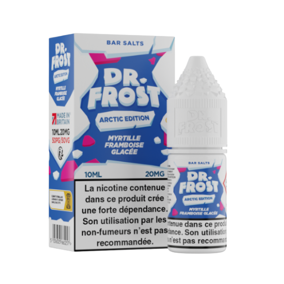 E-liquide Myrtille Framboise Glacée 10 mL - Dr.Frost