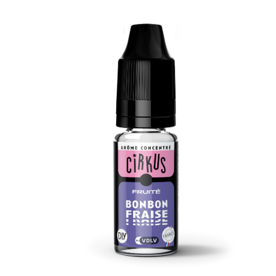 Arôme Bonbon Fraise 10 mL - Cirkus (VDLV)