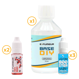 Pack DIY Fruits Rouges 220 mL - E-FUMEUR