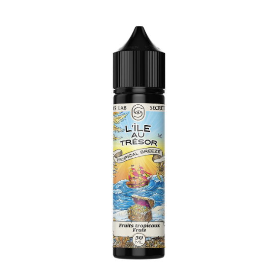 E-liquide Tropical Breeze 50 mL - L'Ile au Trésor
