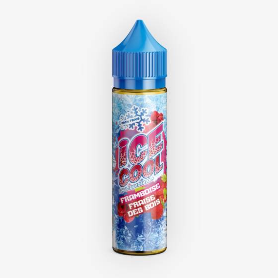 E-liquide Framboise Fraise Des Bois 50 mL - Ice Cool (Liquidarom)