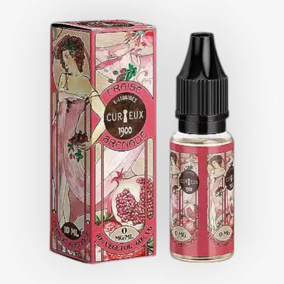 E-liquide Fraise Grenade 10 mL - 1900 (Curieux)
