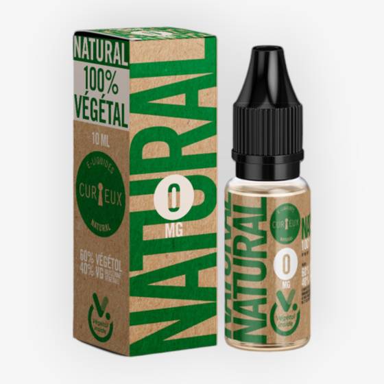 E-liquide Natural 100% Vegetal 10 mL - Natural (Curieux)