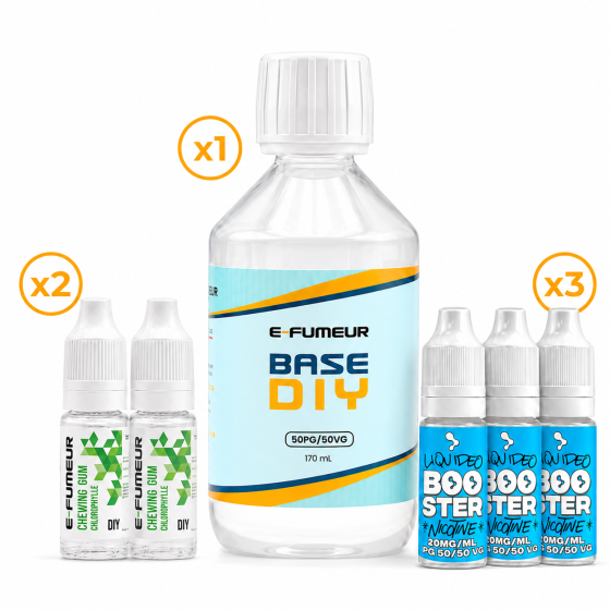 Pack DIY Chewing-Gum Chlorophylle 220 mL - E-FUMEUR