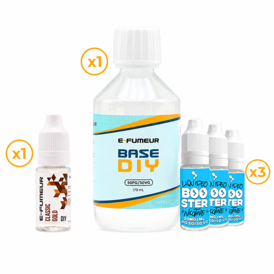 Pack DIY Classic Gold 210 mL - E-FUMEUR